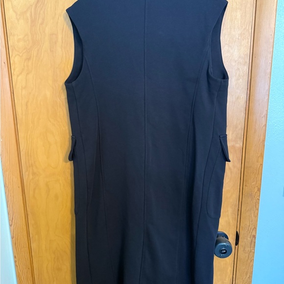 NWT Urban by Alembika Sleeveless Long Black Jacket Duster Vest Size S Women - Picture 5 of 10